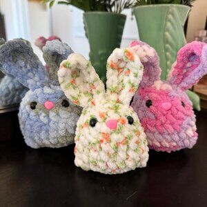 Chubby Crochet Easter Bunny – Adorable 5” Handmade Plush